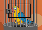 Yellow parrot escape